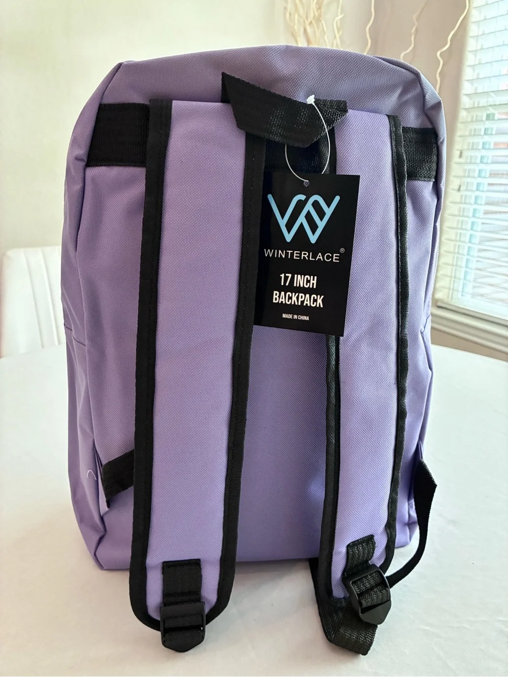 Purple Lilac Backpack - Casual Everyday Bag
